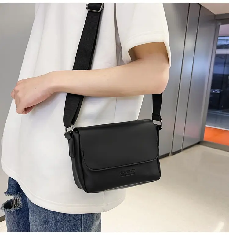 Men's Grey Satchel Shoulder Bag 2024 — feature 18