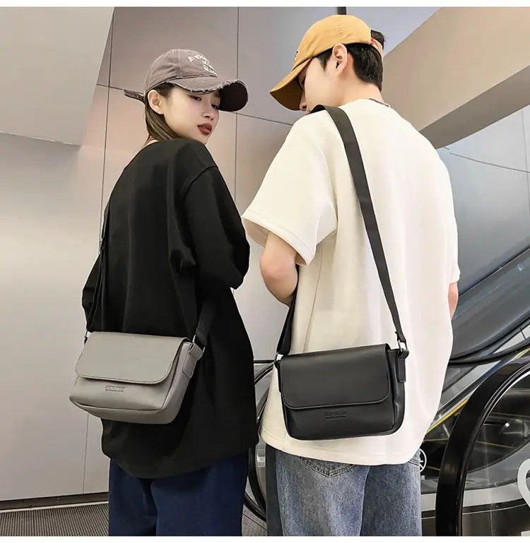 Men's Grey Satchel Shoulder Bag 2024 — feature 26