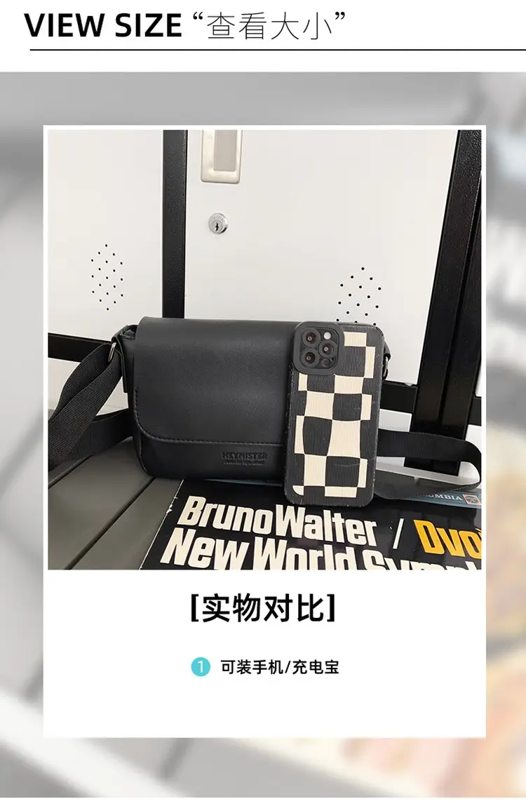 Men's Grey Satchel Shoulder Bag 2024 — feature 6