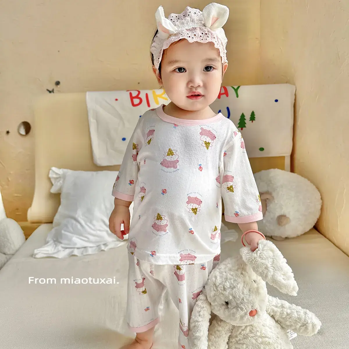2023 Kids Cartoon Pajamas Summer Set - Image 9