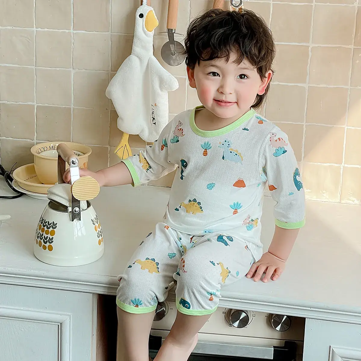 2023 Kids Cartoon Pajamas Summer Set - Image 10