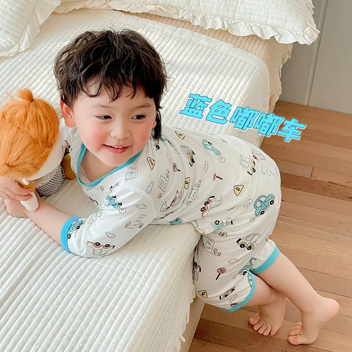 2023 Kids Cartoon Pajamas Summer Set - Image 4