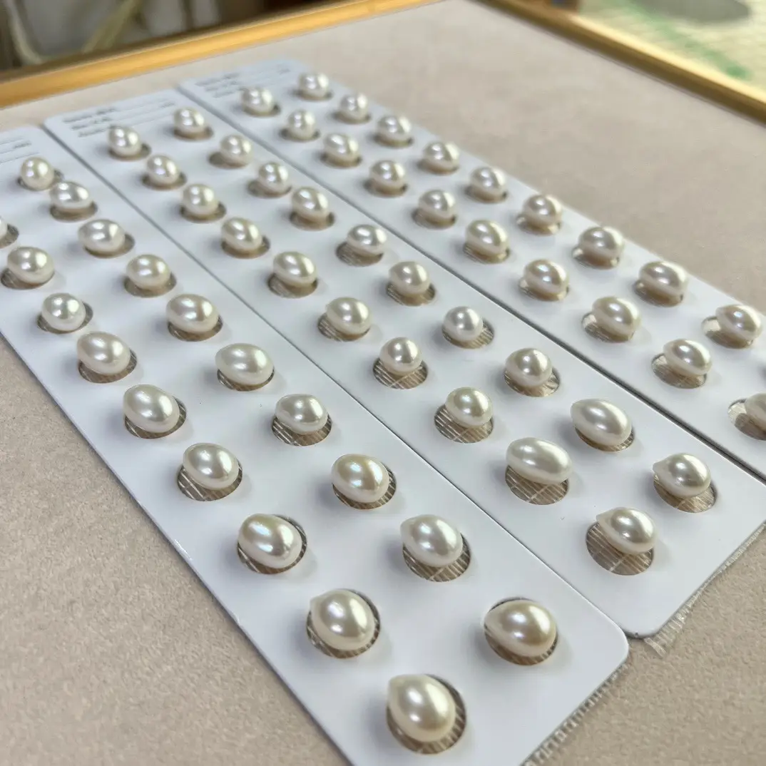 Freshwater Rice Beads 9-10 Pearl Mirror 5a High Quality - Image 3