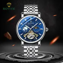 Longbo Men's Blue Star Watch Waterproof Solid Steel Band — feature 11