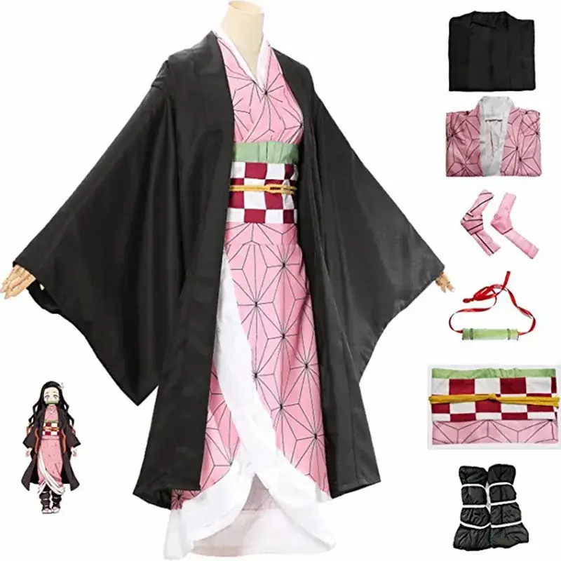 Ghost Blade Halloween Cosplay Set Black Plus Size - Image 4