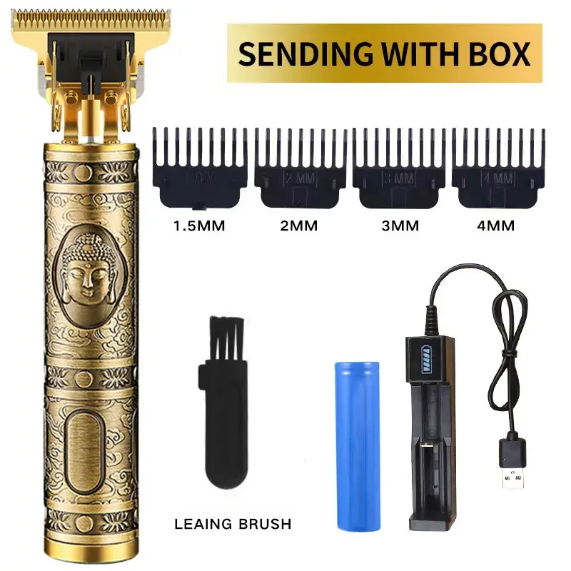 German Precision Hair Clippers with 4MM Blades & Cleaning Brush - Image 4