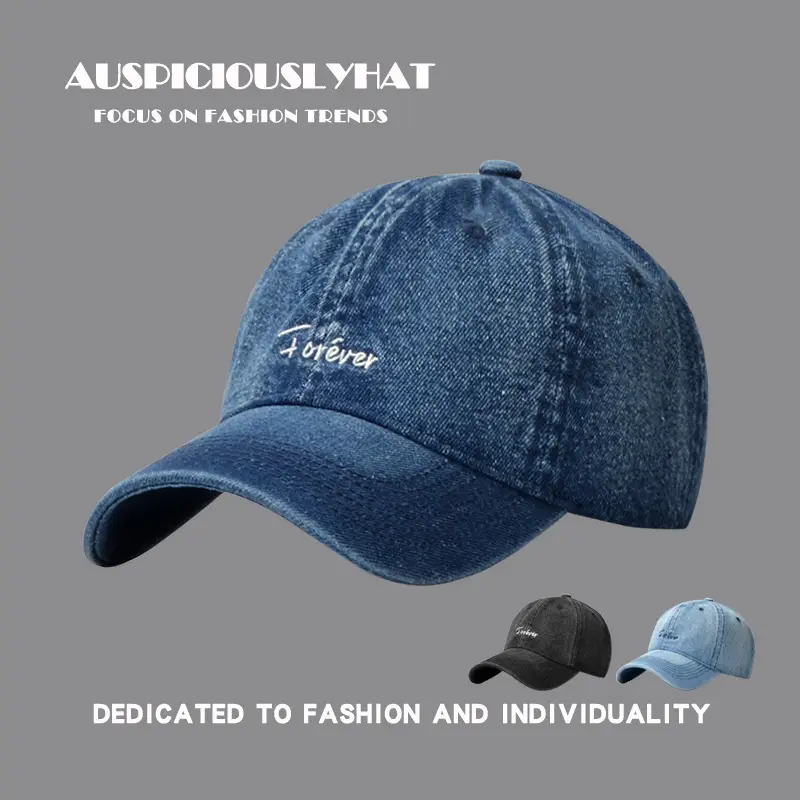Men's Blue Denim Cowboy Cap with "Jesters" Embroidery - Image 4