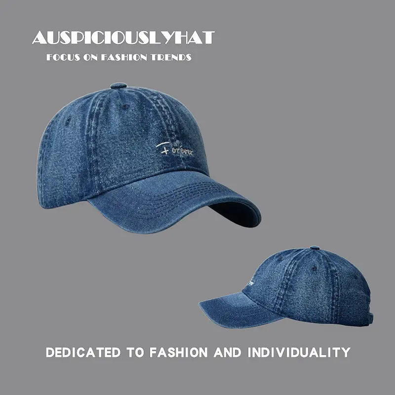 Men's Blue Denim Cowboy Cap with "Jesters" Embroidery - Image 6