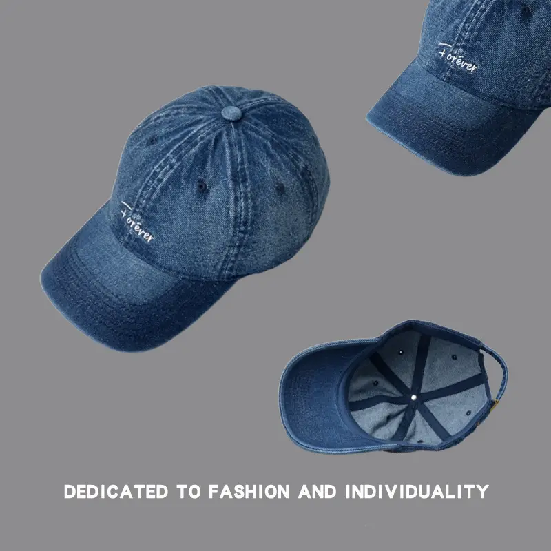 Men's Blue Denim Cowboy Cap with "Jesters" Embroidery - Image 7