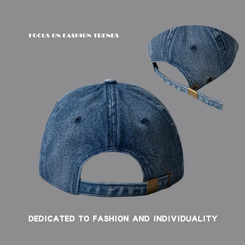 Men's Blue Denim Cowboy Cap with "Jesters" Embroidery - Image 8