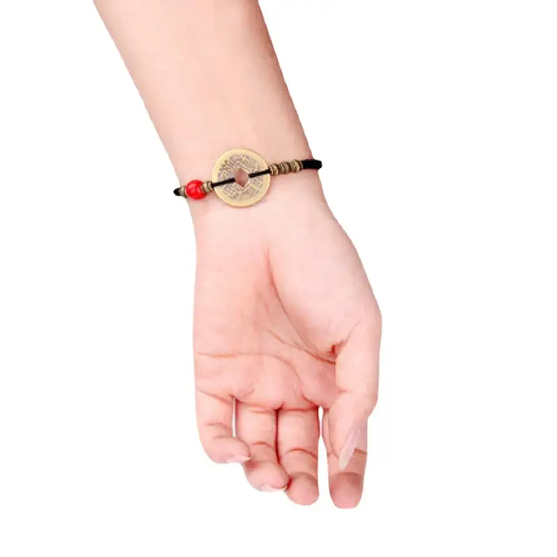 Men Women Wudi Coin Bracelet Red Rope Adjustable - Image 17