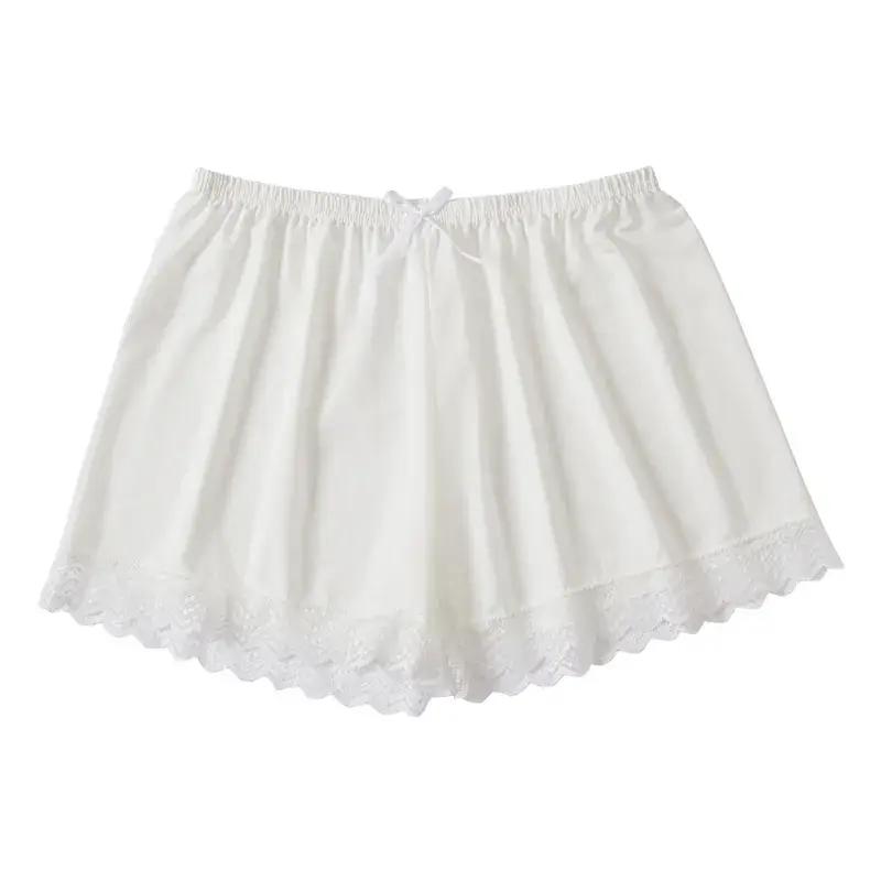 New White Lace Safety Pants for Women Summer Thin Anti-Exposure