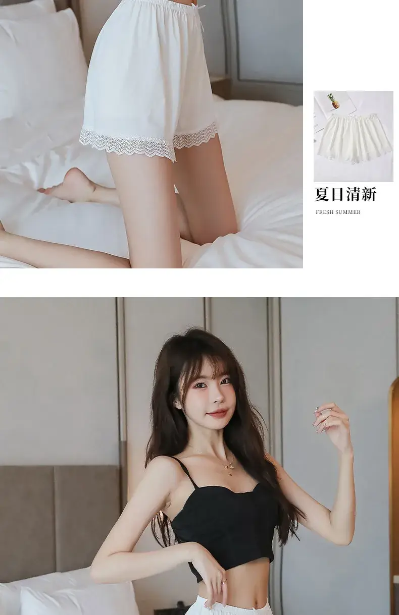 New White Lace Safety Pants for Women Summer Thin Anti-Exposure — feature 20