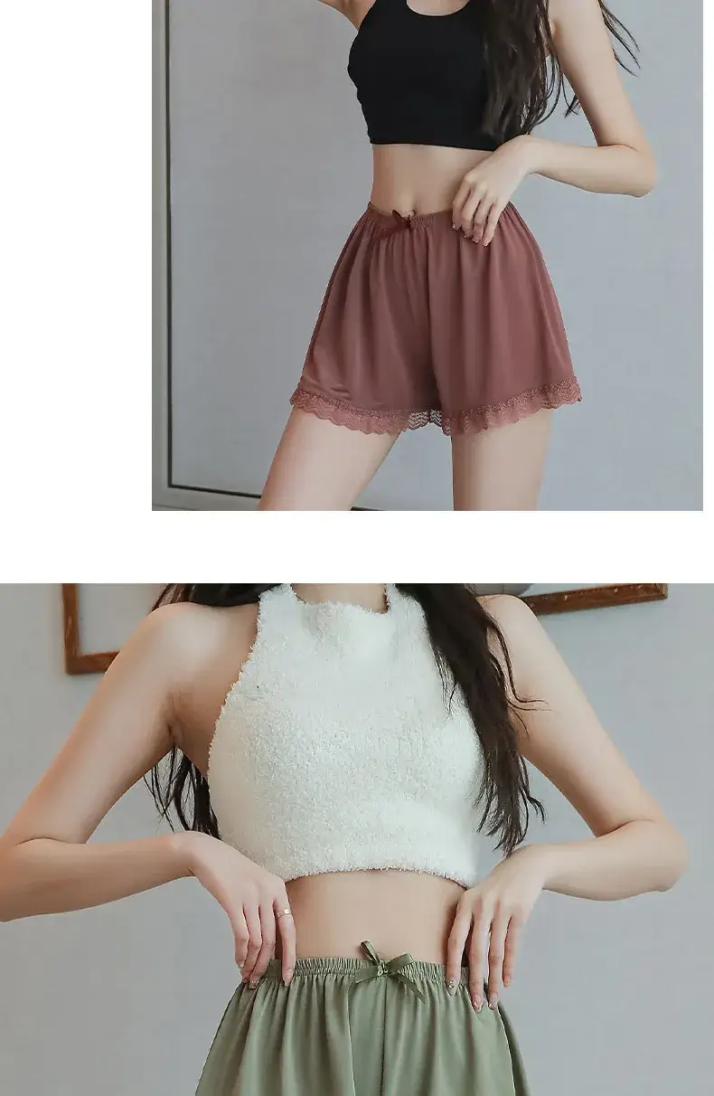 New White Lace Safety Pants for Women Summer Thin Anti-Exposure — feature 22