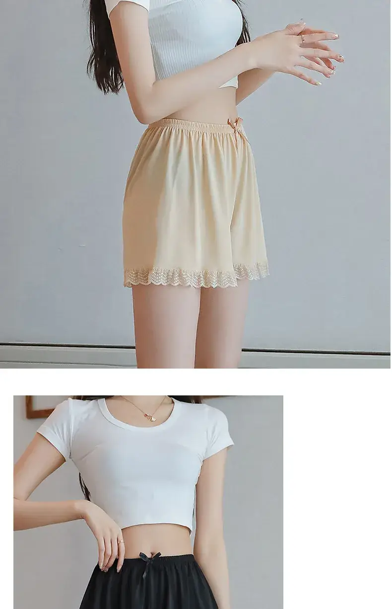New White Lace Safety Pants for Women Summer Thin Anti-Exposure — feature 24