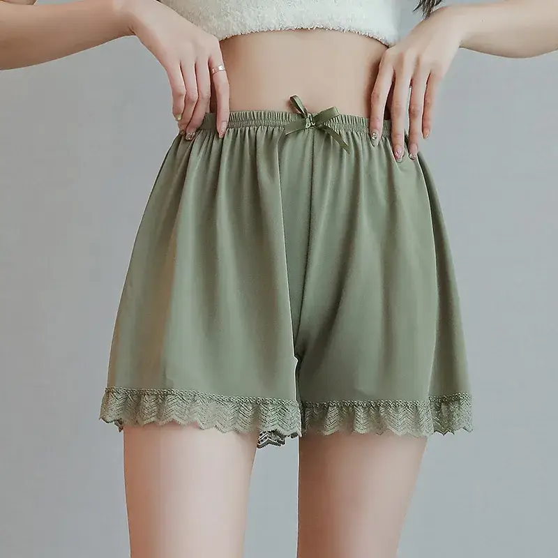 New White Lace Safety Pants for Women Summer Thin Anti-Exposure
