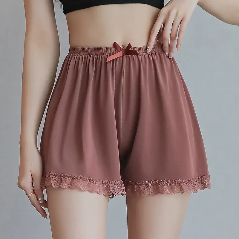 New White Lace Safety Pants for Women Summer Thin Anti-Exposure