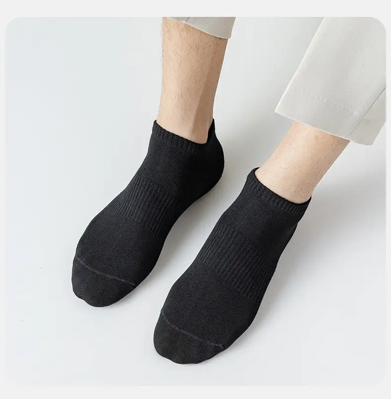 White Socks Men's Mid-Calf Socks Summer Thin Pure Cotton Deodorant Sweat-Absorbent Breathable Boys' Sports Socks Summer Socks — feature 20