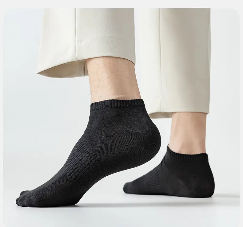 White Socks Men's Mid-Calf Socks Summer Thin Pure Cotton Deodorant Sweat-Absorbent Breathable Boys' Sports Socks Summer Socks — feature 21