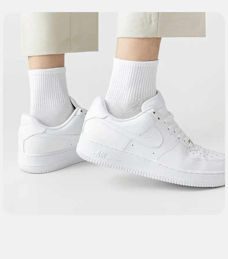 White Socks Men's Mid-Calf Socks Summer Thin Pure Cotton Deodorant Sweat-Absorbent Breathable Boys' Sports Socks Summer Socks — feature 24