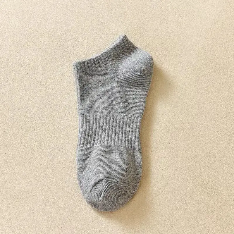 White Socks Men's Mid-Calf Socks Summer Thin Pure Cotton Deodorant Sweat-Absorbent Breathable Boys' Sports Socks Summer Socks