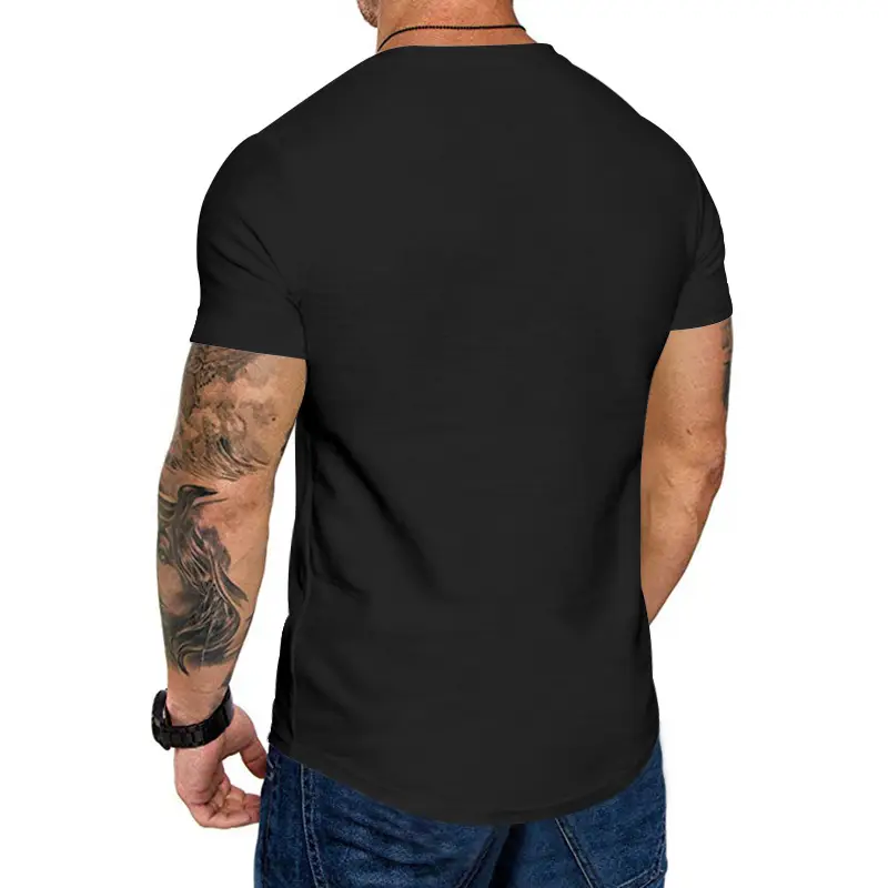 Men Grey Slim Fit T-Shirt Round Neck Short Sleeve — feature 11