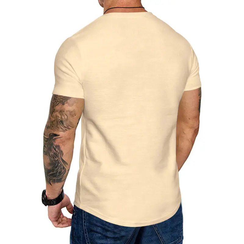 Men Grey Slim Fit T-Shirt Round Neck Short Sleeve — feature 8