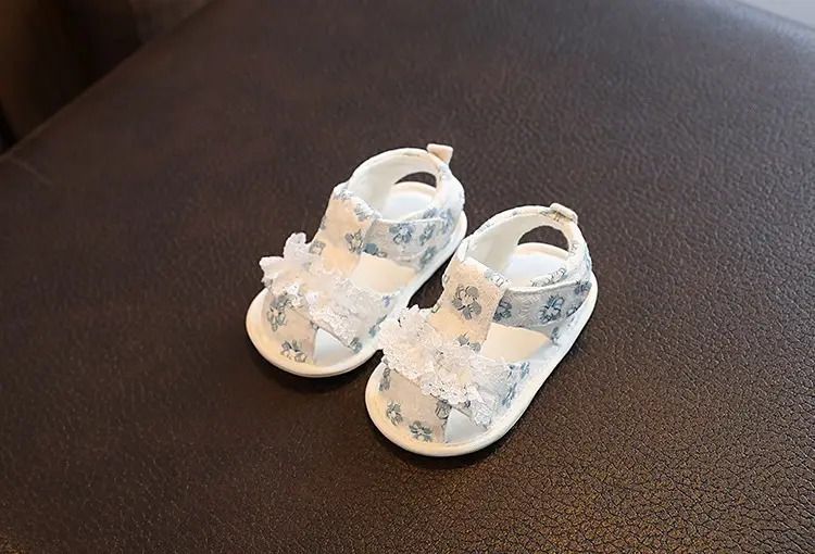 Baby Floral Sandals Soft Soled Newborn Shoes — feature 12