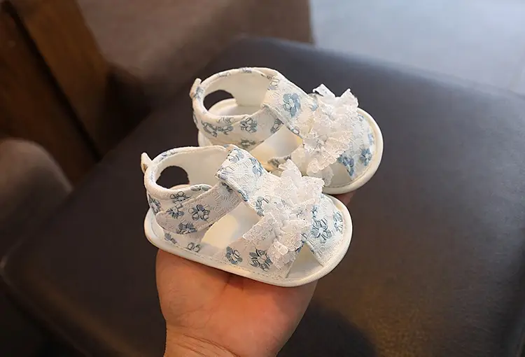Baby Floral Sandals Soft Soled Newborn Shoes — feature 13