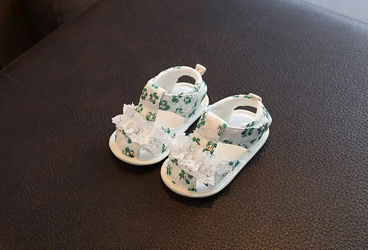 Baby Floral Sandals Soft Soled Newborn Shoes — feature 15