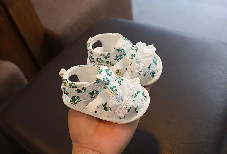 Baby Floral Sandals Soft Soled Newborn Shoes — feature 16