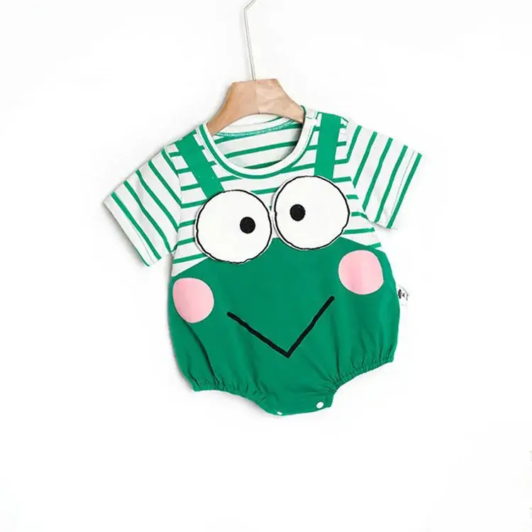 Cute Green Triangle Hare Baby Outfit - Image 2