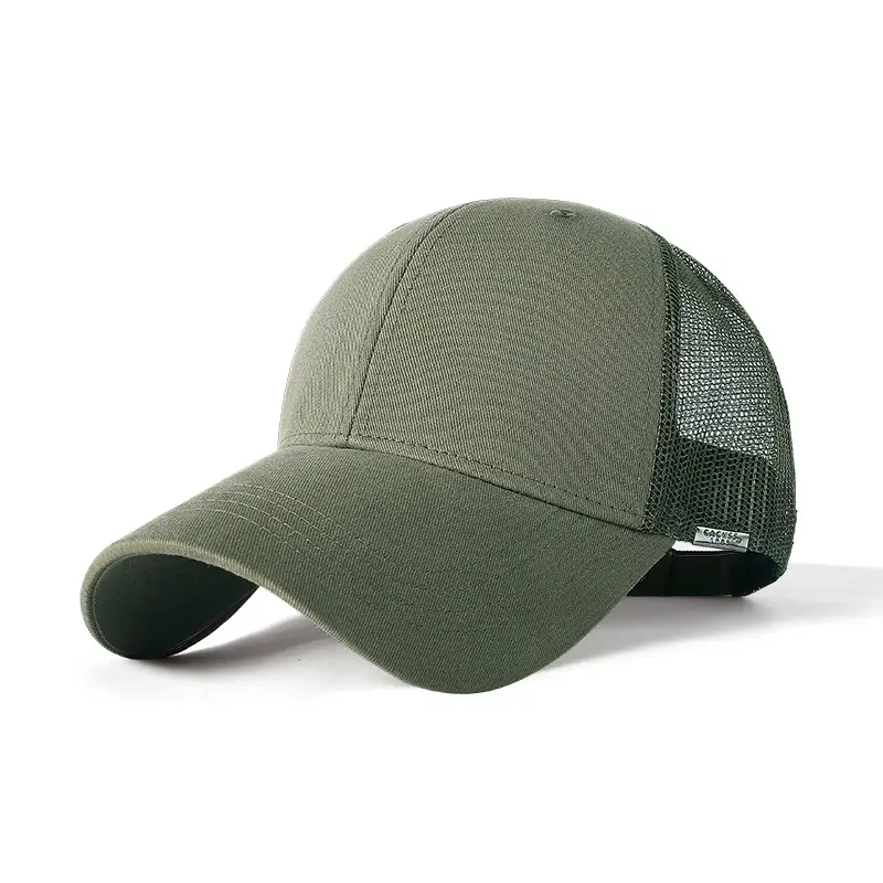 Men's Black Mesh Peaked Cap 9CM Long 20CM Wide - Image 2