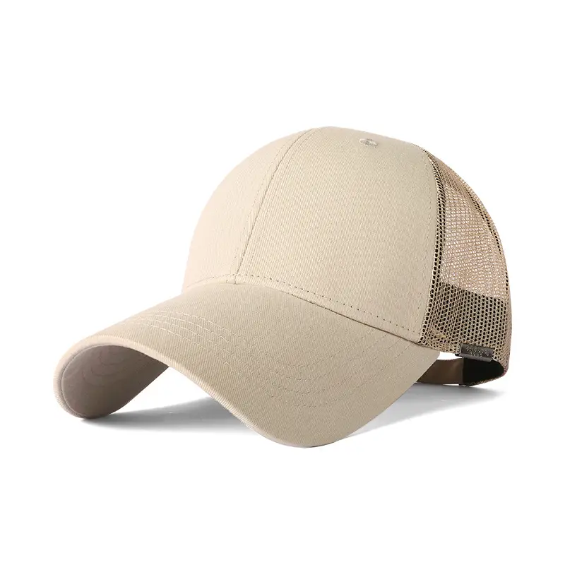 Men's Black Mesh Peaked Cap 9CM Long 20CM Wide - Image 3