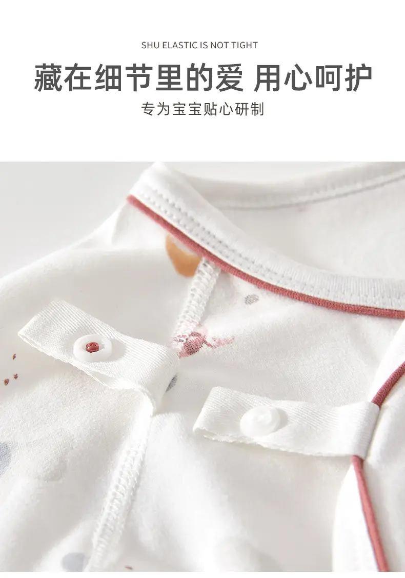 Newborn Baby Pure Cotton Boneless Jumpsuit 0-6M — feature 19