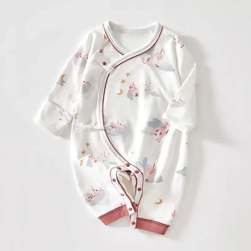 Newborn Baby Pure Cotton Boneless Jumpsuit 0-6M