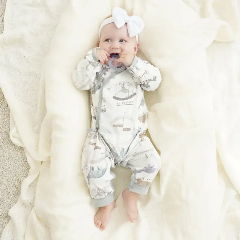 Newborn Baby Pure Cotton Boneless Jumpsuit 0-6M
