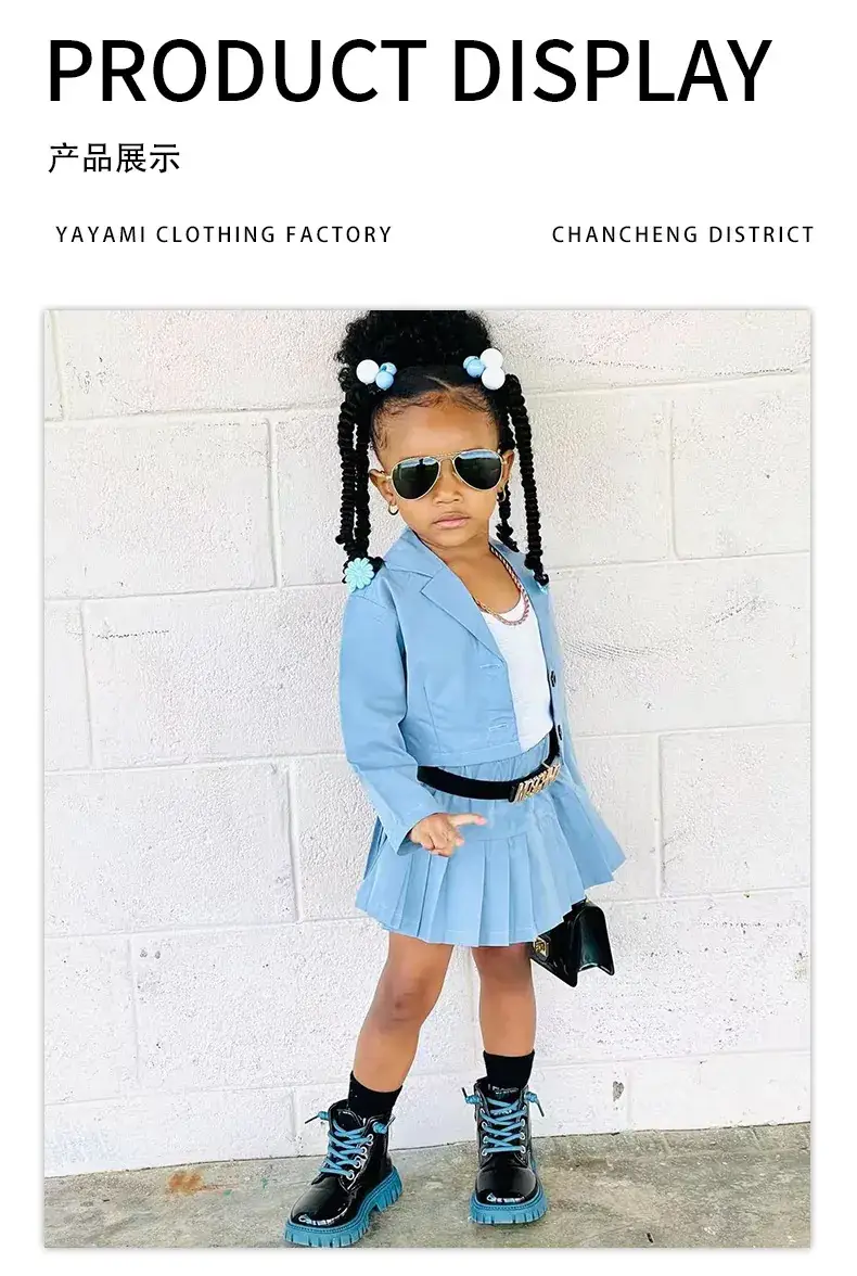 Young Girl Pink Skirted Jacket & Boots Set — feature 8