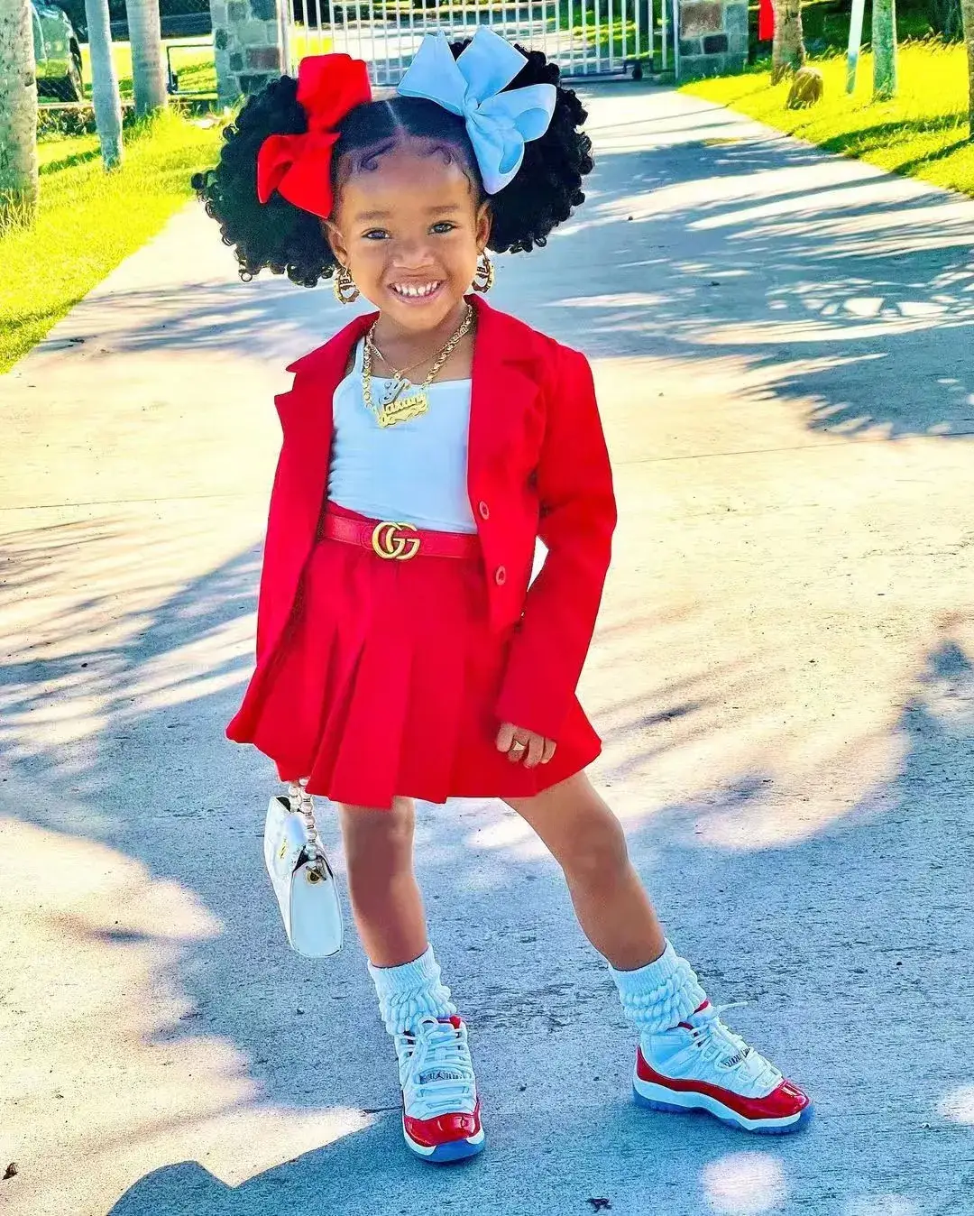 Young Girl Pink Skirted Jacket & Boots Set