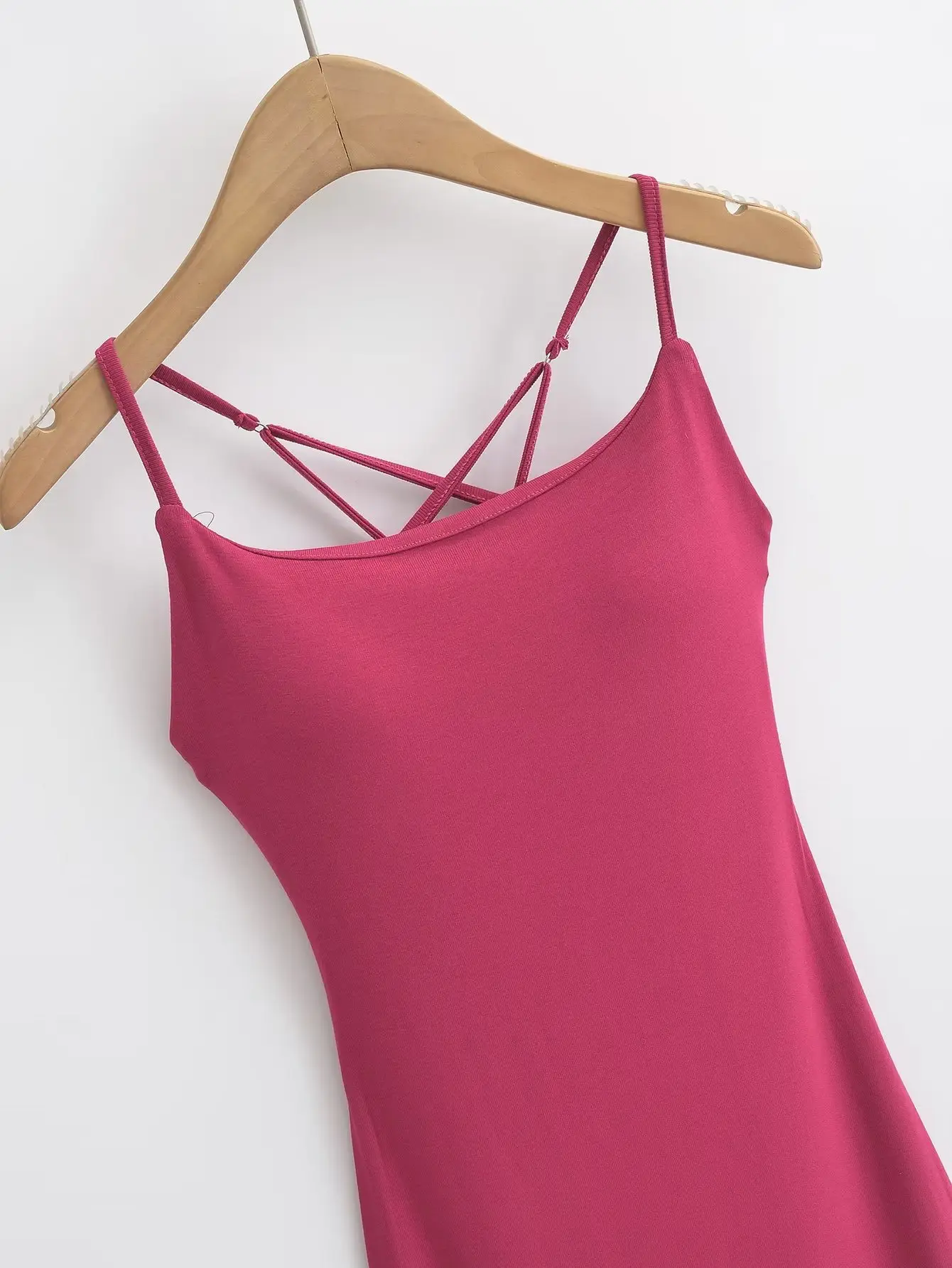 Sexy Cross Backless Dress Women Slim Fit Hip Fishtail Slip Dress — feature 3