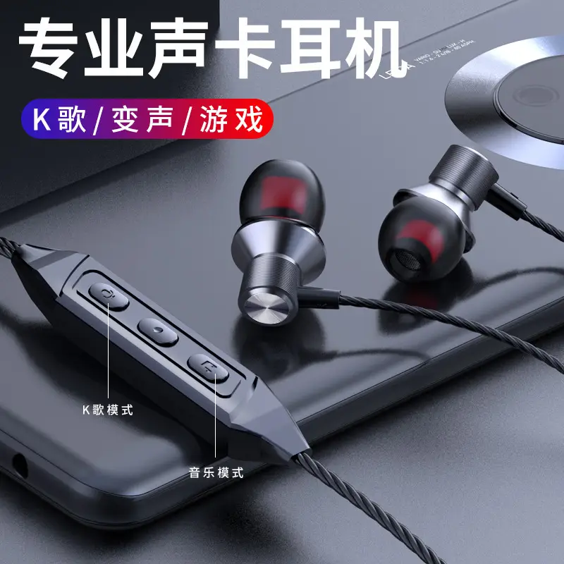 Metal In-Ear Headphones with Type-C Charging & Live Broadcast Feature - Image 3