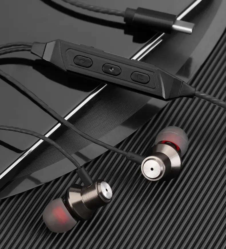 Metal In-Ear Headphones with Type-C Charging & Live Broadcast Feature — feature 16