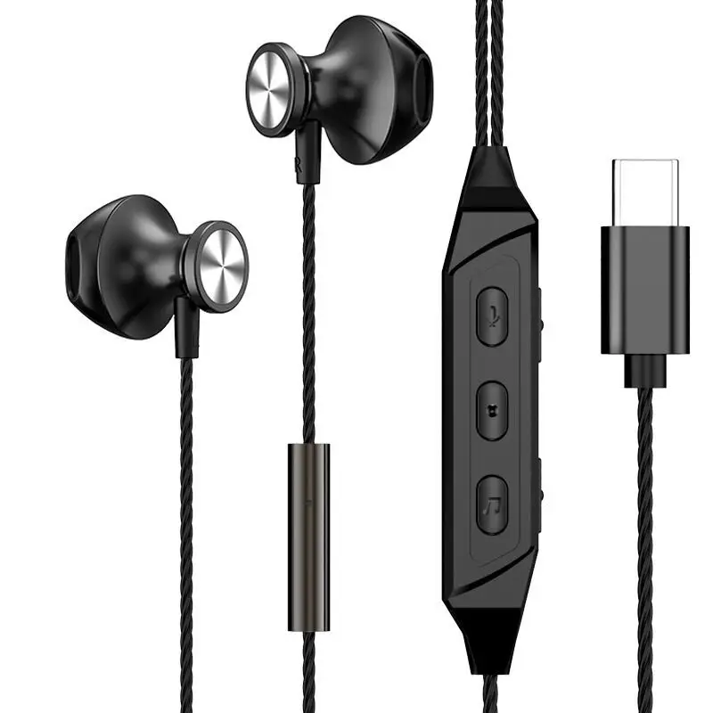 Metal In-Ear Headphones with Type-C Charging & Live Broadcast Feature - Image 2