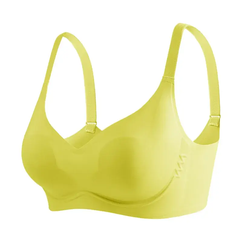 Petal Cup Small Spring White Seamless Push Up Bra - Image 9