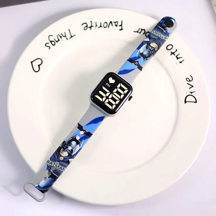 Cute Cartoon Button Led Watch for Girls Primary School Party Wear - Image 10