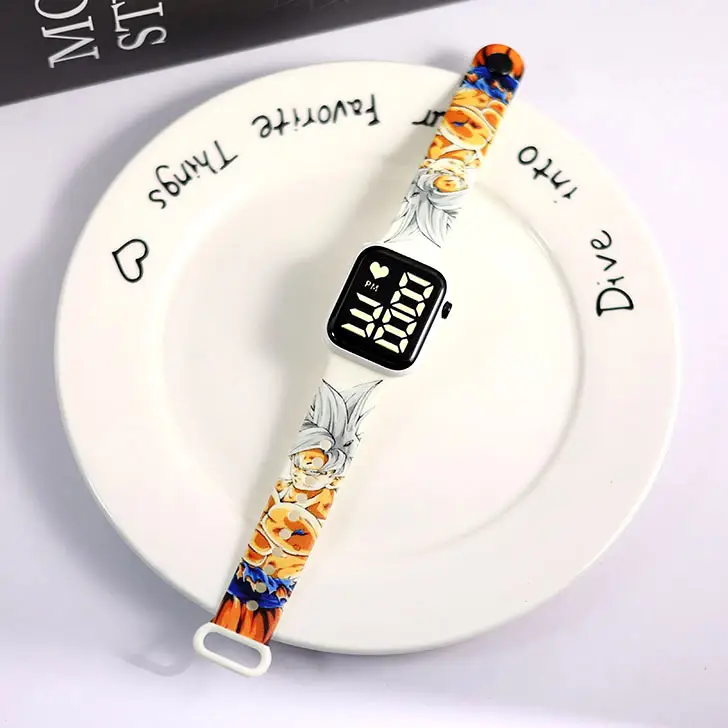 Cute Cartoon Button Led Watch for Girls Primary School Party Wear - Image 7