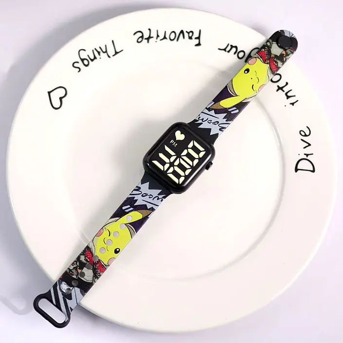 Cute Cartoon Button Led Watch for Girls Primary School Party Wear - Image 9