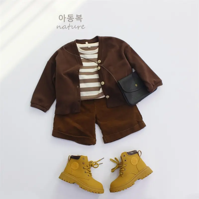 Girls Striped Long Sleeve T-Shirt A-Class Korean Style — feature 11