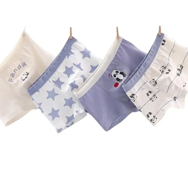 Children's Combed Cotton Boxer Shorts Spring Autumn Thin Breathable - Image 13