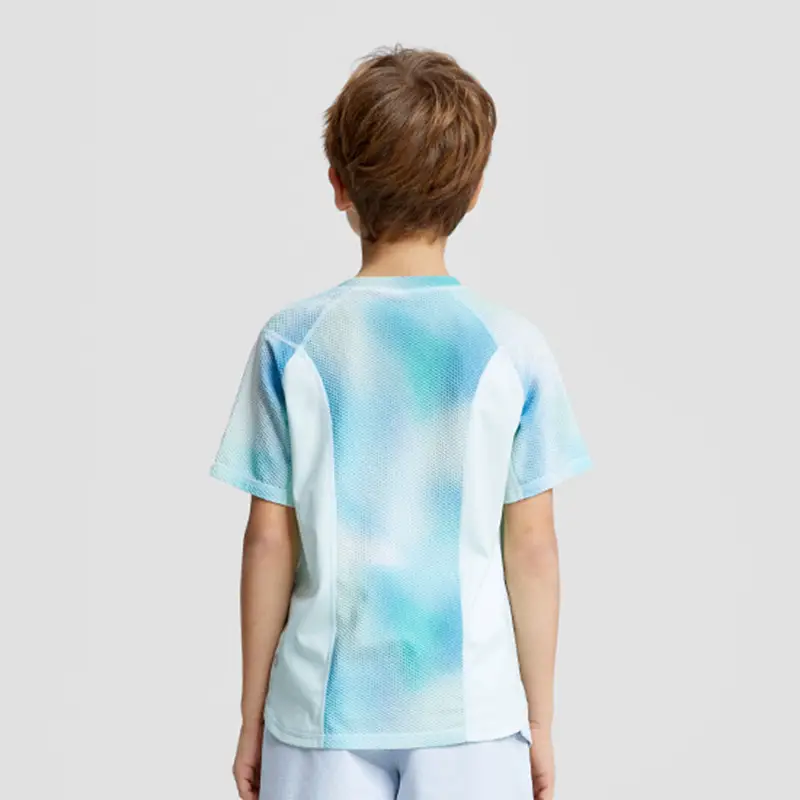 Boy Light Blue Yoga T-Shirt 2024 Summer - Image 6
